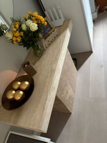 Large heavy marble hall table