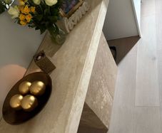 Large heavy marble hall table