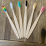 1 Personalized  Kids and adult 100% Bio Degradable Bamboo Toothbrush Handmade Image 6
