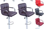 2 X Bar Stools  Faux Leather