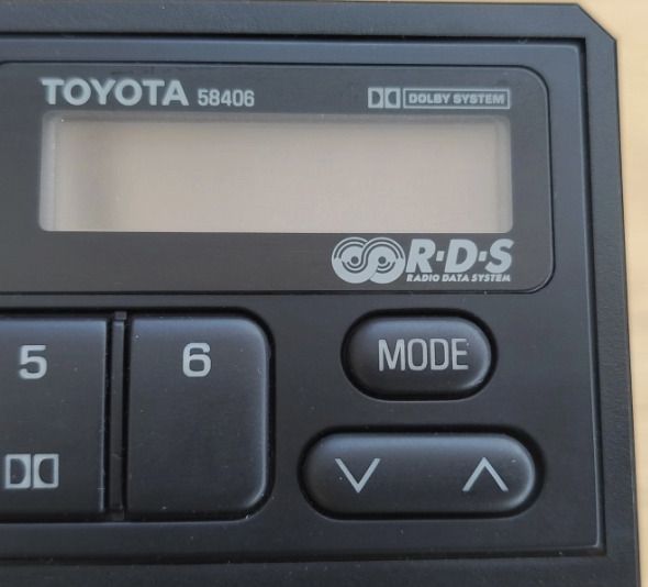 Toyota Vintage Single DIN RDS Radio Cassette Player 58406