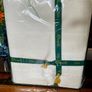 Boxed Vintage Irish Linen Damask Tablecloth Antique White Image 7