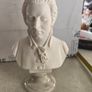 Mozart , A. GIANNELLI Alabaster Bust 23 CM. tall on marble plinth. Image 9