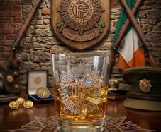 Irish Defence Forces Laser Engraved Whiskey Glass