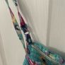 Girls Blue Floral playsuit Image 2