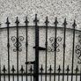 Galvanised Steel Black Entrance Gate Image 4