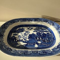 vintage large serving dish