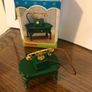 Rare Vintage Green Ornate bedside table and telephone Image 3