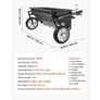 Tow Behind Lawn Spreader with Aeration Spikes, 0.81m Spreading Width, Broadcast Spreader with Universal Hitch, Garden Seeder & Soil Aerator with 100lbs Capacity & 10 in Tires for ATVs UTVs Image 3