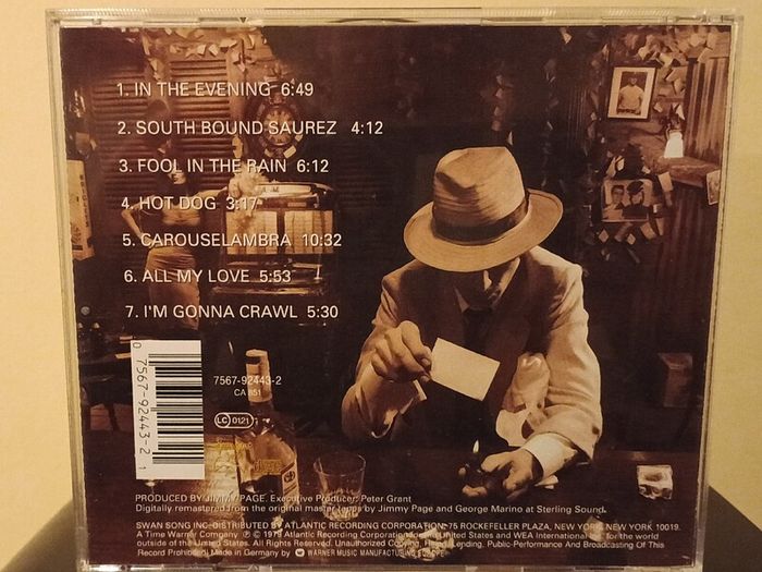 Led Zeppelin In Through the Out Door CD Album