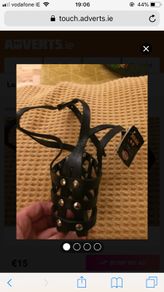 New Leather Dog Muzzle