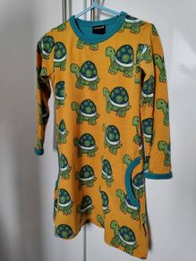 Maxomorra Tortoise Long Sleeved Dress size 86-92cm/18-24months