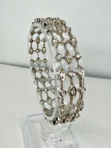 Silver bracelet with Cubic Zirconia
