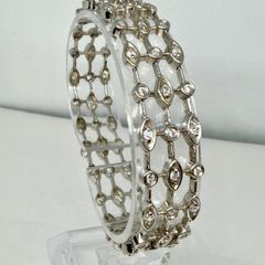 Silver bracelet with Cubic Zirconia