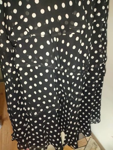 Black and White polkadot dress size 16 - 18 Postage included