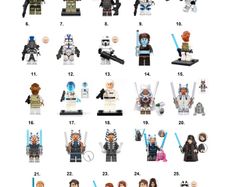 Star Wars Minifigures Collection Lego Compatible A-C