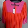 Pink and Orange Striped Maxi Dress Image 2