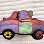 Disney Pixar Cars Mater Soft Plush Tow Truck 2011 NOT Working Nothing Inside approx. 28 cm. long Used Please see photos Image 5