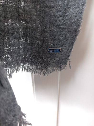 Fraas Large Grey Wool Wrap.