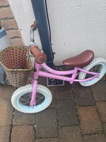 Pink balance bike