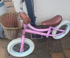 Pink balance bike
