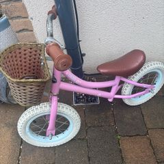 Pink balance bike