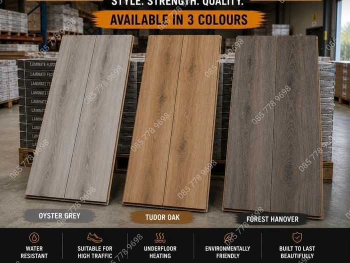 New 12mm Laminated Flooring - Free Delivery