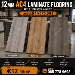 New 12mm Laminated Flooring - Free Delivery