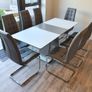 Linda extendable dining table with chairs Image 4