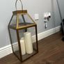 Large candls and holder Image 3