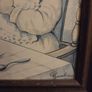 Vintage Girl Feeding Bird Framed print Image 3