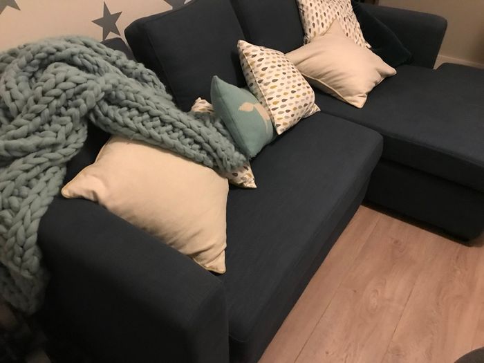 Designer Navy Corner Sofa
