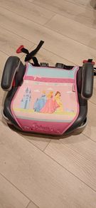 Child's car booster seat.