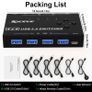 4-Port USB 3.0 Switch with Remote: Share Devices Effortlessly Image 2