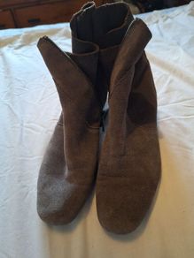 Grey Suede Boots