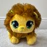 Gund P.Lushes Pets Eleni Key Lion Yellow Brown Green Gem Nose Plush Toy approx. 6 Used Please see pictures Image 10