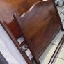 4ft Mahogany bed ends with bace and irons Image 2