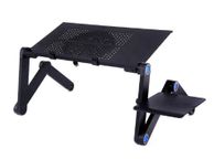 main image for ad Cooling Fan Laptop desk Notebook Holder tv bed PC Lapdesk Table Stand With Mouse Pad