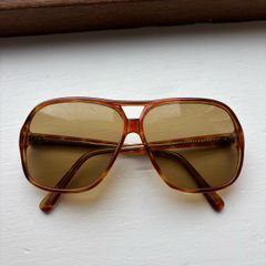 Vintage Brown Aviator Sunglasses