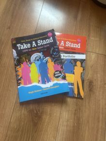 Take a stand CSPE work book and portfolio book junior cert books