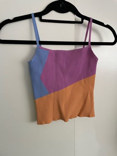 Bershka multi colour crop top