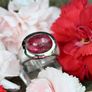 Chunky Retro Tourmaline/Rubellite Ring - 18ct White Gold Image 2