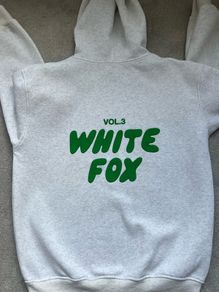 White fox hoodie