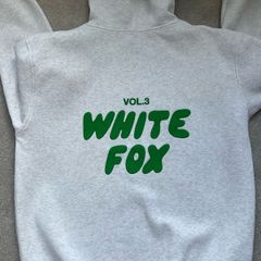 White fox hoodie