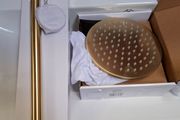 Crosswater MPRO  200mm shower head and shower arm brushed brass (4 instock)
