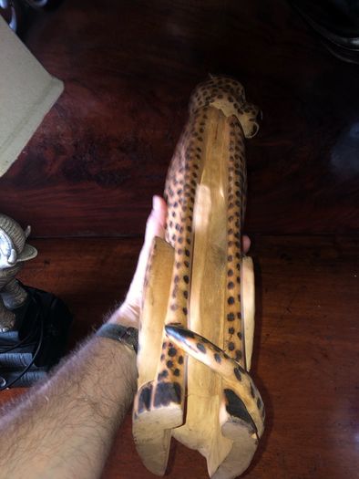 Wooden leopard