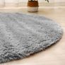 FREE SHIPPING Round Rugs for Bedrooms Fluffy Living Room Circle Area Rug Soft Shaggy Carpet for Kids Room Floor Mat (Grey, 80cm) Image 5