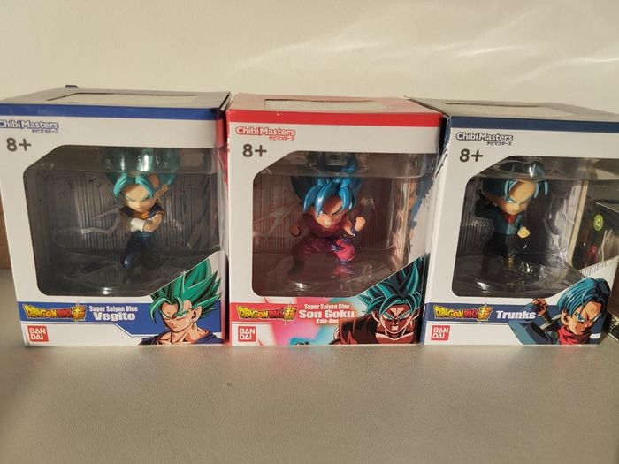 Dragon Ball Super Chibi Masters  3 Figure Lot