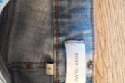 River island light blue faded skinny jeans size uk4