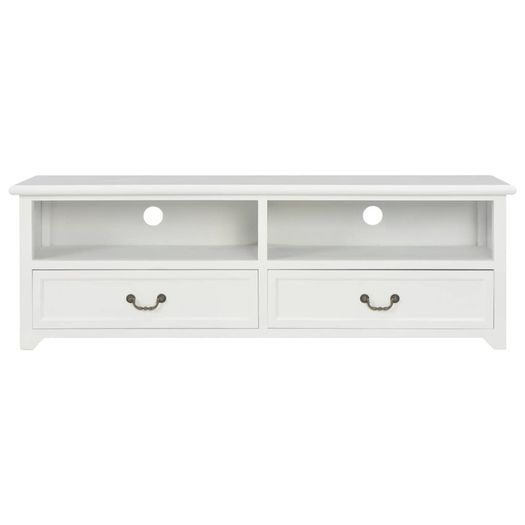 TV Cabinet White 120x30x40 cm Wood